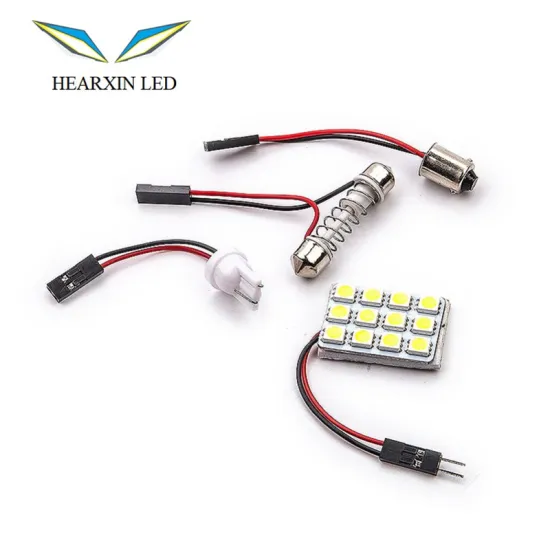 Dome Panel Light PCB 12SMD 5050 LED Auto Car Top Dome Light