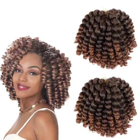 Wholesale Passion Twist  Braiding 8 Inches Synthetic Crochet Braid Hair Curl Wand  Crochet Hair Passion Twist Ombre Extension