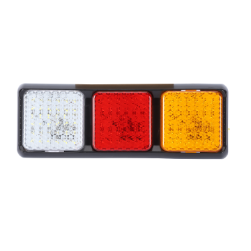 Triple Panel LED Taillight Amber/Red/White Waterproof IP67 for Toyota Land Cruiser Pickup