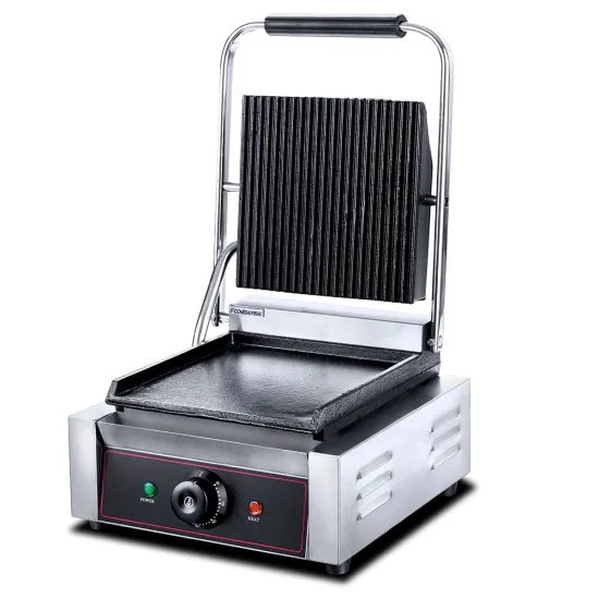 Hot Selling Press Electric Sandwich Maker Contact Grill Panini Grill, Down Flat Electric Contact Grill