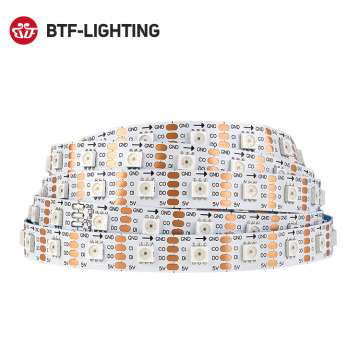 Lampu jalur LED RGBIC - SK9822 Jalur RGB Waterproof Flexible
