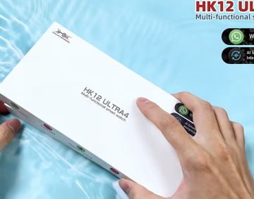 ساعة ذكية جديدة HK12 ULTRA 4، شاشة AMOLED 2.02 بوصة، كتاب إلكتروني للموسيقى المحلية IP67 ساعة رياضية مقاومة للماء مع ترجمة في الوقت الفعلي