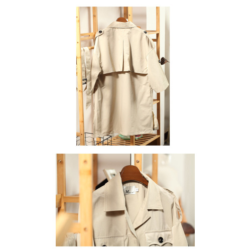 Cotton/Polyamide Waterproof Women Trenchcoat
