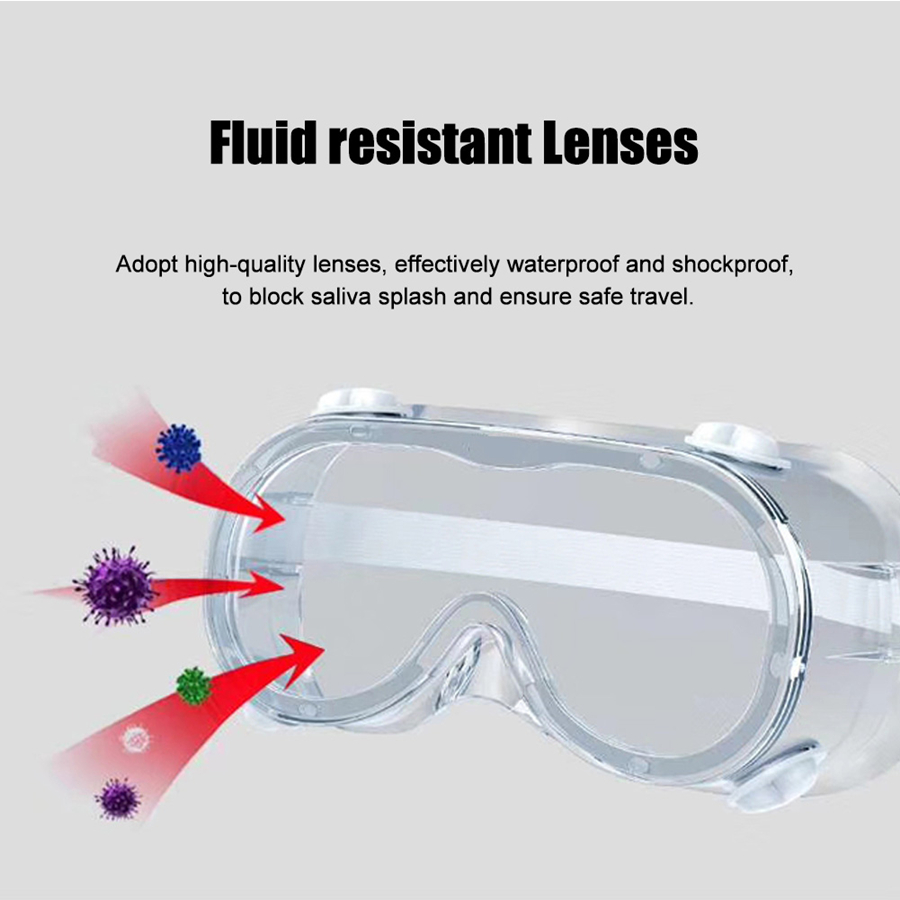 Fluid Resistant Lenses Goggles