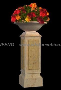 The marble vase column with NSF&CE