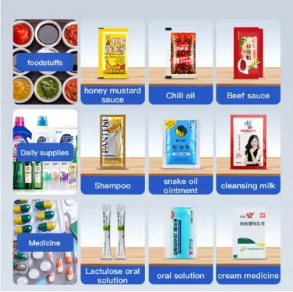 Pneumatic Automatic Sauce Packing Machine for Peanut Butter, Sauce, Strawberry, and Tomato Paste