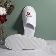 White Big Waffle Spa Anti-slip Bath Rope Slippers