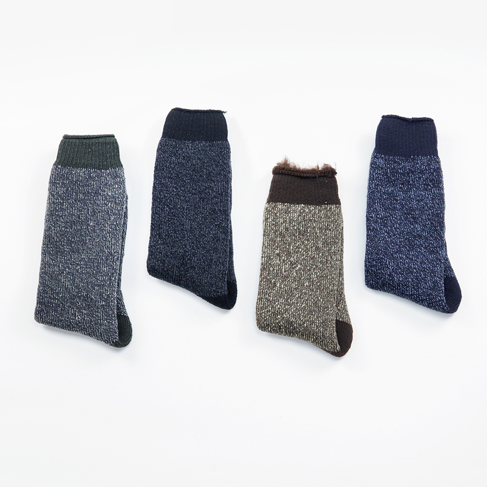 Custom lined fleece thickened men's socks