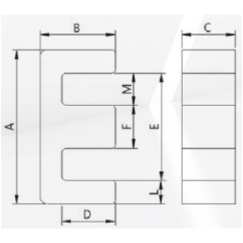 Metal soft magnetic powder core for electronic components