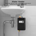 3KW Mini Electric Tankless Instant Warm Water Heater med LCD -skärm för hemkök som tvättar oss Plug 110V