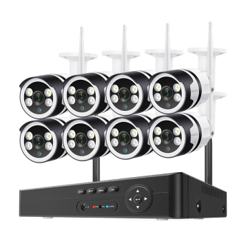 8 Channel WiFi Smart Security Camera Kit with Motion Detection 5MP IP WiFi Cameras