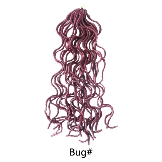 Wholesale faux locks crochet curly braiding hair crochet twist braids synthetic hair extension 100g 20inch braid bulk hair simi