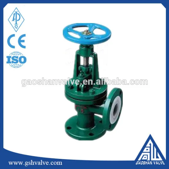 Cast iron F4 sealed angle globe valve