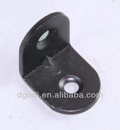small black oxide metal 90 degree corner bracket
