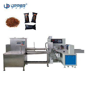 Water Fume Cigarette Tobacco Pouch Sachet Extruder Flow Packaging Machines for 50 Grams