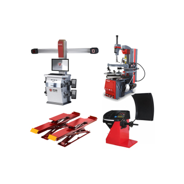 3D Wheel Alignment Garage Equipment: Tire Changer, Balancer, and Scissor Lift Combo