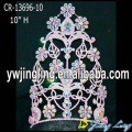 Venta al por mayor de la serie AB Rhinestone Flower Pageant Crown