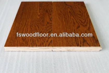 Golden wheat stain Oak engineered hardwood flooring