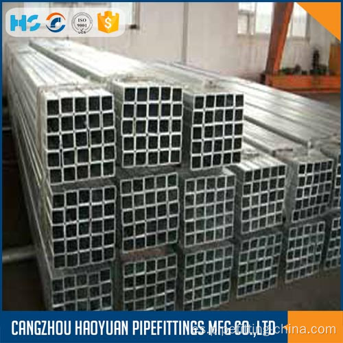 Tubo de acero cuadrado galvanizado sch40 25X25