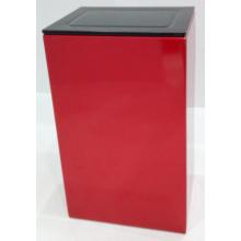 Square Red Color Coffee Tin Box