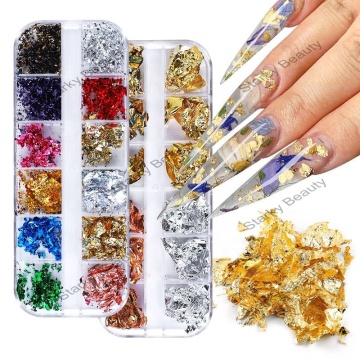 2024 Luxury Designer Nail Art Foils - 12 Color Box Set