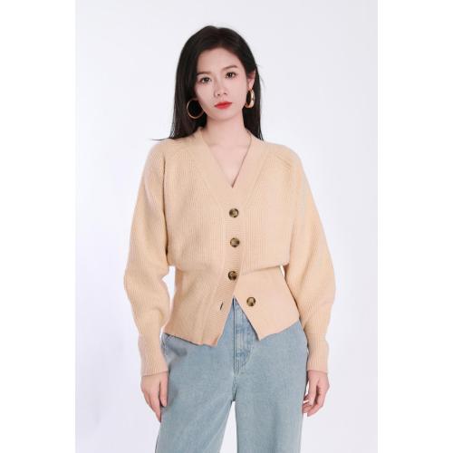 Casual Long-sleeved Woolen Cardigan