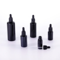 Black round shoulder small head anti-theft dropper bottle