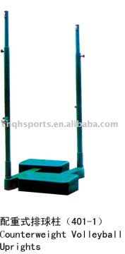 Counterweight volleyball uprights