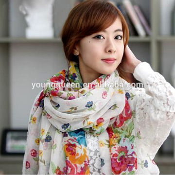 WJ1533 Scarf wholesale fall and winter fashion lady flowers scarf