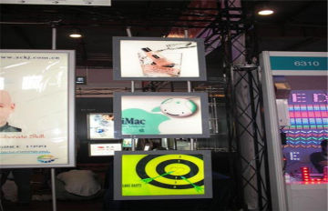0.3 Mm Flashing Led Dynamic El Light Box A2 , Hanging Double Side Display
