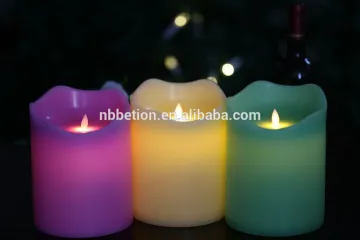 Dancing moving wicking led candles for home decoration flicker moving led candles