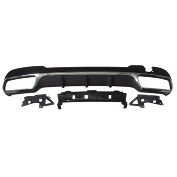 E63 AMG Rear Lip Diffuser for Mercedes-Benz E-Class W212 E63 Silver