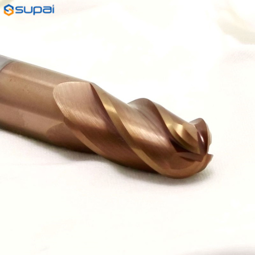 4Flutes Ball Nose EndMill Metal Carving Milling Cutter