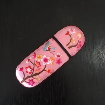 Hand Embroidery Brocade Box