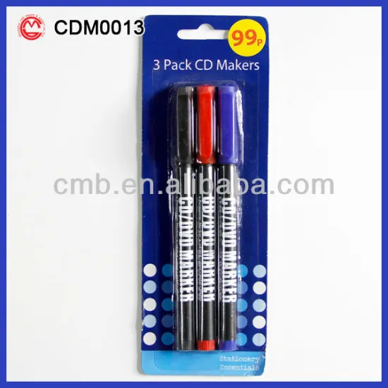 3PC CD PERMANENT MARKER