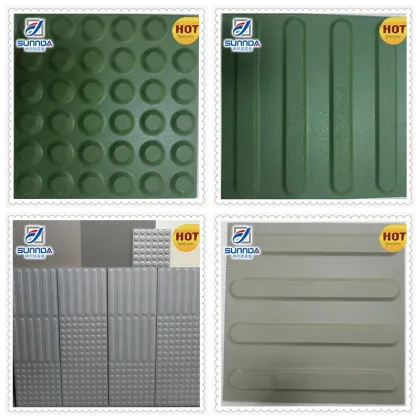 colour blind tiles, homegeneous tactile paving road tiles