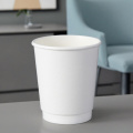 Copos de café de parede dupla com impressão ecológica de 8 onças