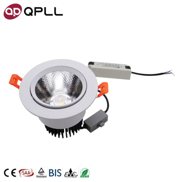 Aluminum Round 30 Watt IP20 LED COB White Downlight