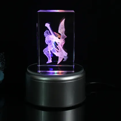 HSIC Game League of Legends 3D Engraving Crystal Cube - Game Competition Prize Souvenir