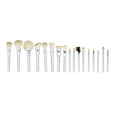 17 pc&#39;s geitenhaar professionele make -up borstelset