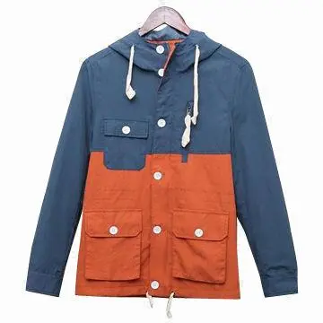 Fashionable men's hoodie windbreaker