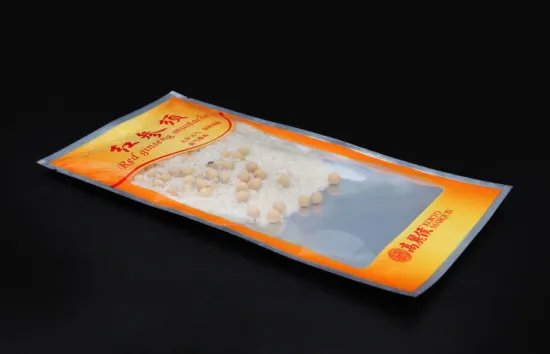 Custom Printed Plastic Packaging Bags With Clear Window For Snack Food