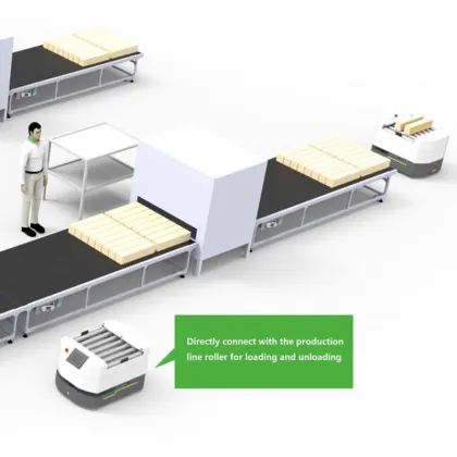 LCV300 AGV: 660lbs Smart Warehouse Robot Chassis Vehicle