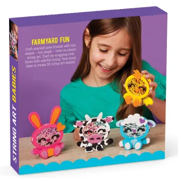 DIY Handmade Animal Stacked String Art Craft Kit for Kids: Create Cute Zoo Friends with this Fun Art Project