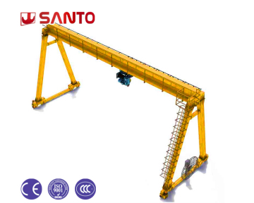 MH Model Electric Hoist Single Girder Gantry Crane - 1T to 32T Capacities