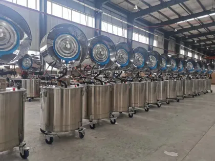 Industrial Cooling Fan with Humidification - 60L 800W Motor Workshop Fan