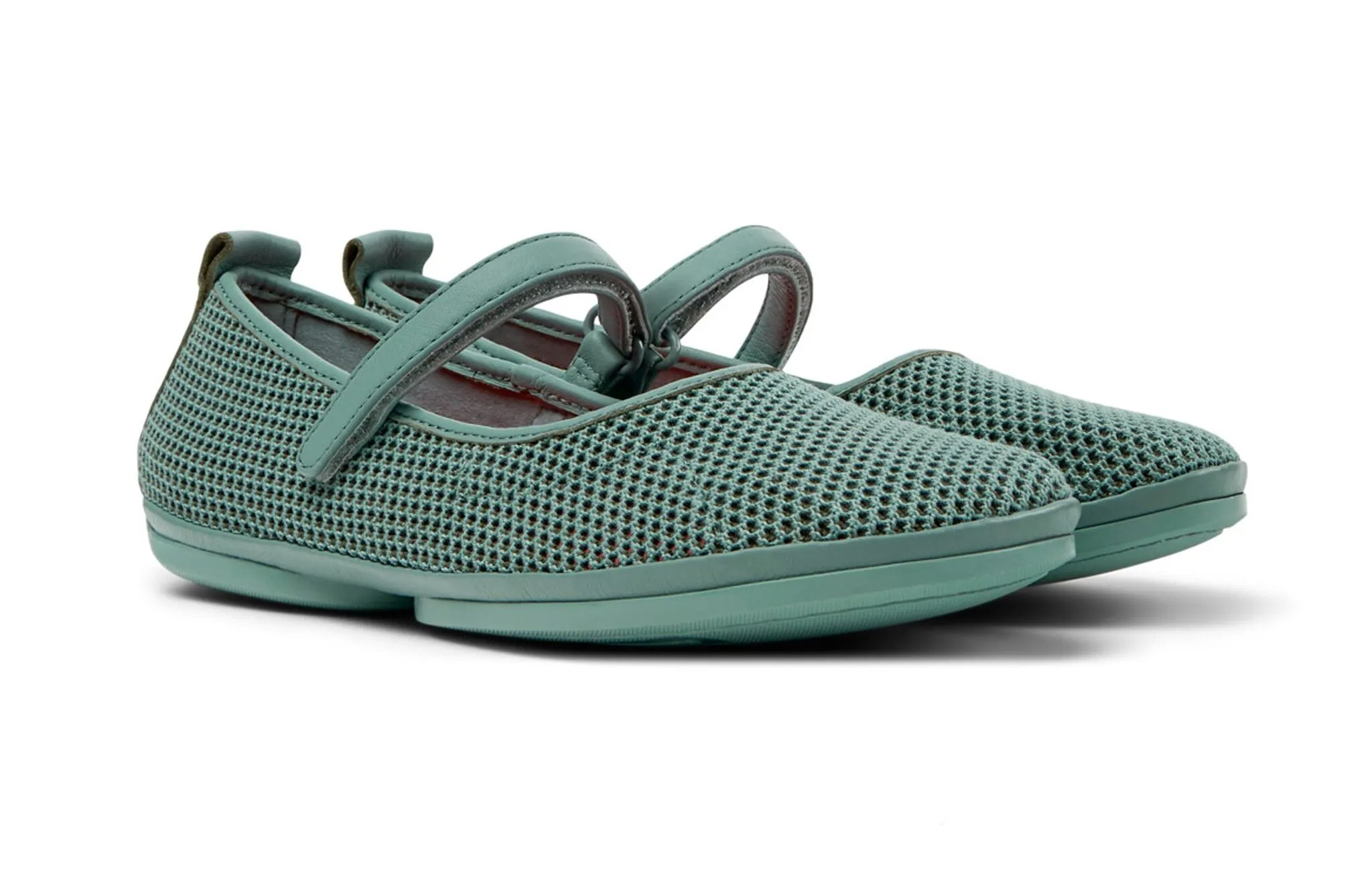 Breathable Mesh Ballet Flats with Mary Jane Design