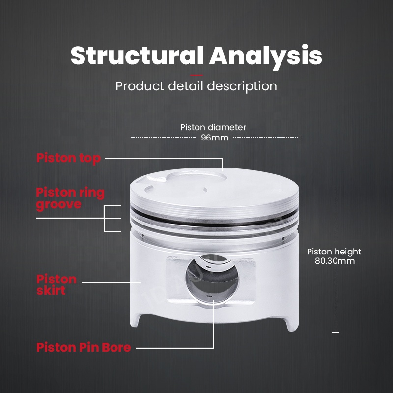 1d Auto Parts Engine Piston 3l Oem 13101 54100 For Toyota 3l2