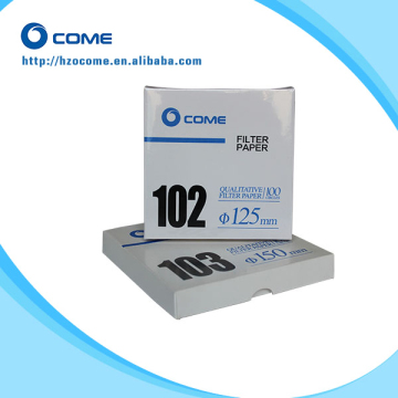 Hot selling medium speed 125mm qualitative Filter Papers with factory price