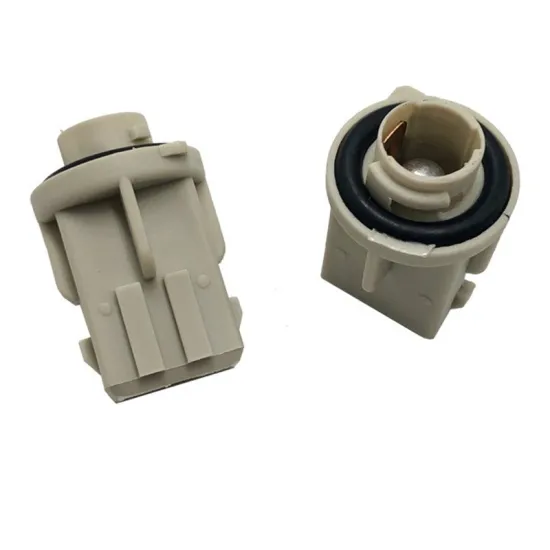 CHSKY T4 Car Light Bulb Socket - 2-Hole Connector, Waterproof Sheath